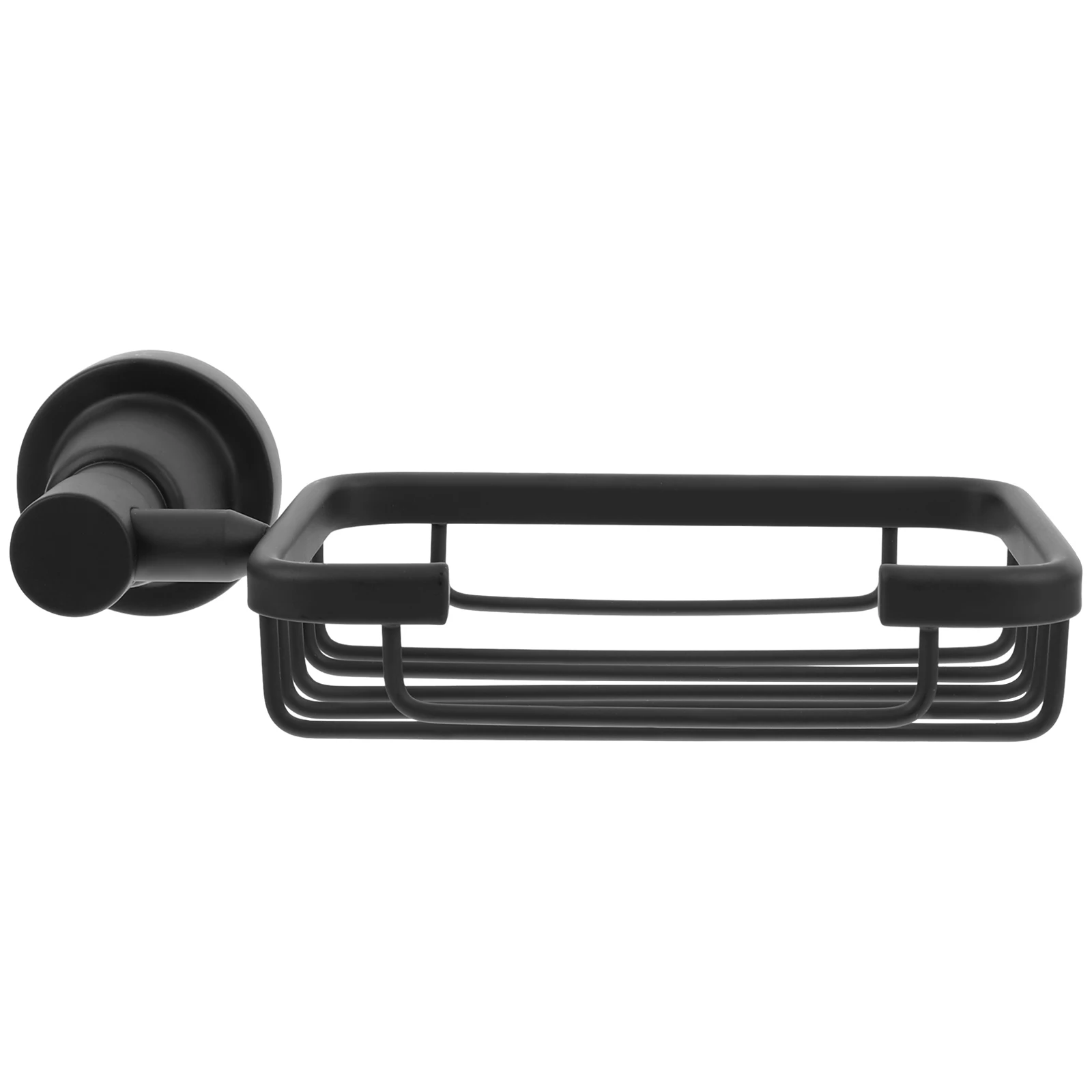 

Shower Stainless Steel Soap Holder Tray Black Glove Scrubbers No Punching Bathroom Self Draining Saver Kitchen Sponge Rack Metal