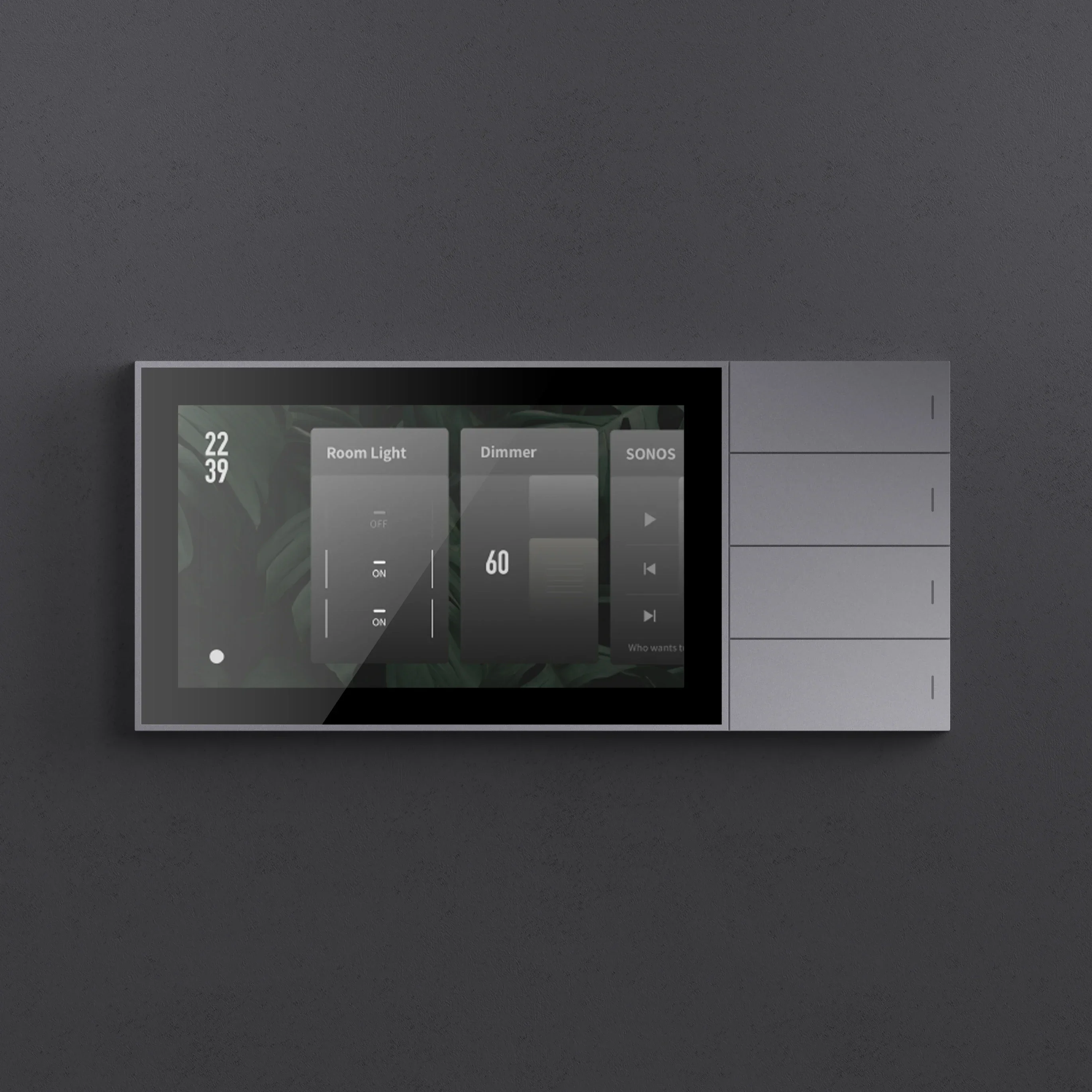 Smart Home AC Control Panel Light Switch Dimmer Control Automation Touch Screen Control Pad Nature 7 Pro