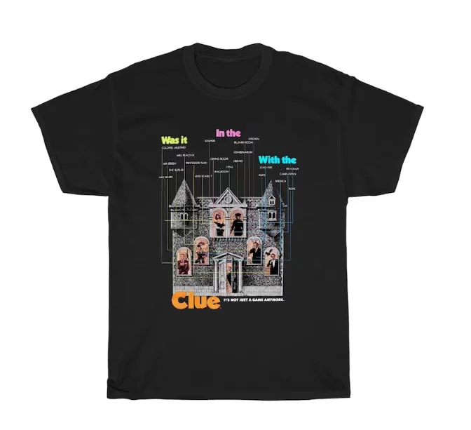 

Clue Movie Logo It's Not Just A Game Anymores Vintage Funny Gift Unisex T-Shirt