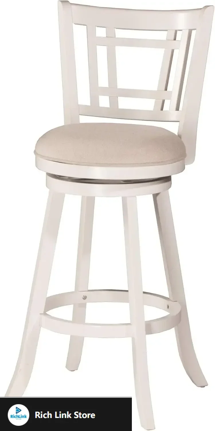Fairfox Swivel Bar Stool, Barstool, White