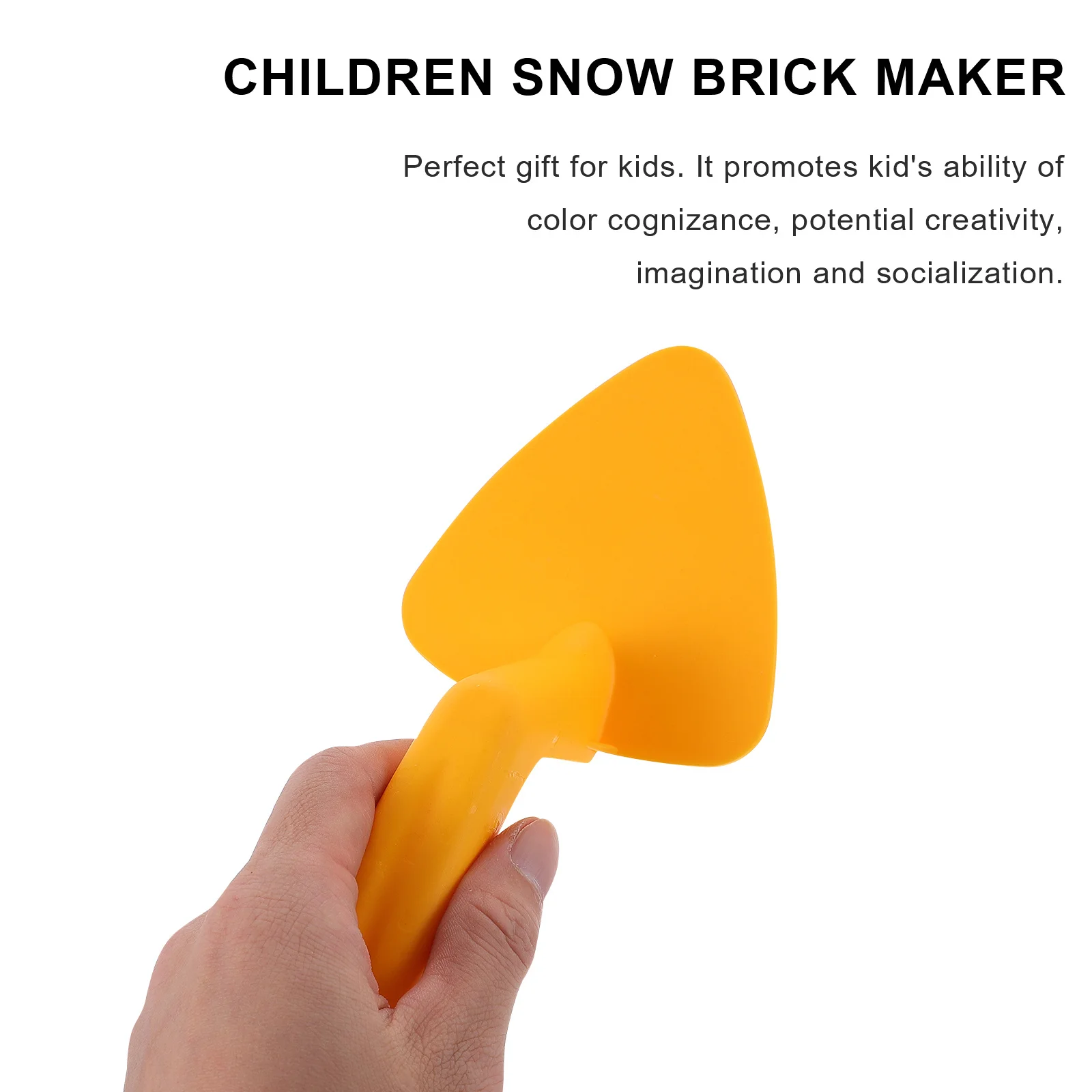 1 Juego de herramientas de juego para niños, pala de dragado de nieve para invierno, diversión al aire libre, molde de Castillo de arena, herramienta de excavación para niños, ladrillo de nieve de plástico