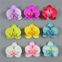 18Color Phalaenopsis Flower Head Artificial Butterfly Orchid Flowers DIY Wedding Christmas Decoration Shooting Props Accessories