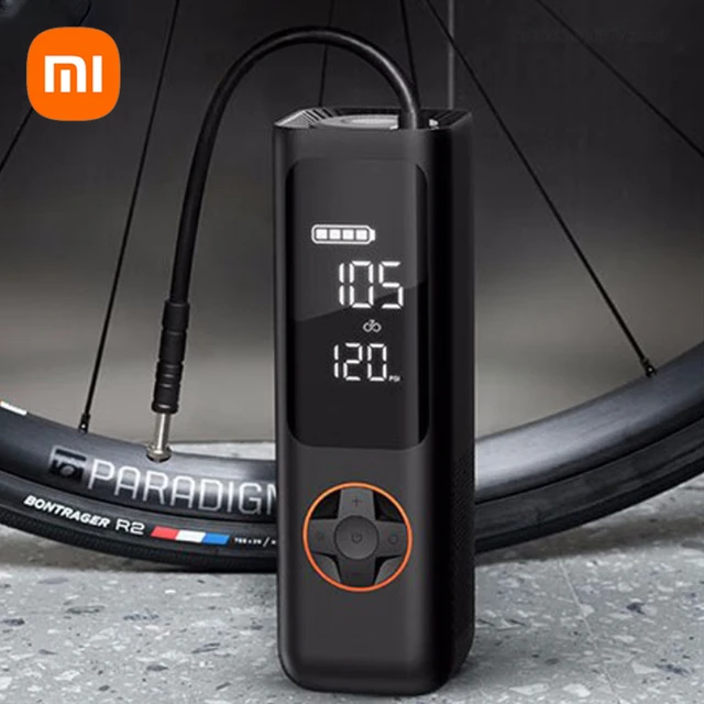 Xiaomi QiCYCLE Portable Inflation Pump P1 Electric Air Pump Automotive Tire Inflator LED Light Digital Display Electric Air Pump AliExpress