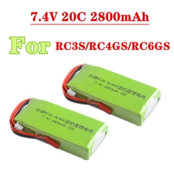 Upgraded 2S 7.4V 2800mah 20C Lipo Battery For Radiolink RC3S RC4GS RC6GS Transmitter Model Aircraft Remote Control 7.4V Batter