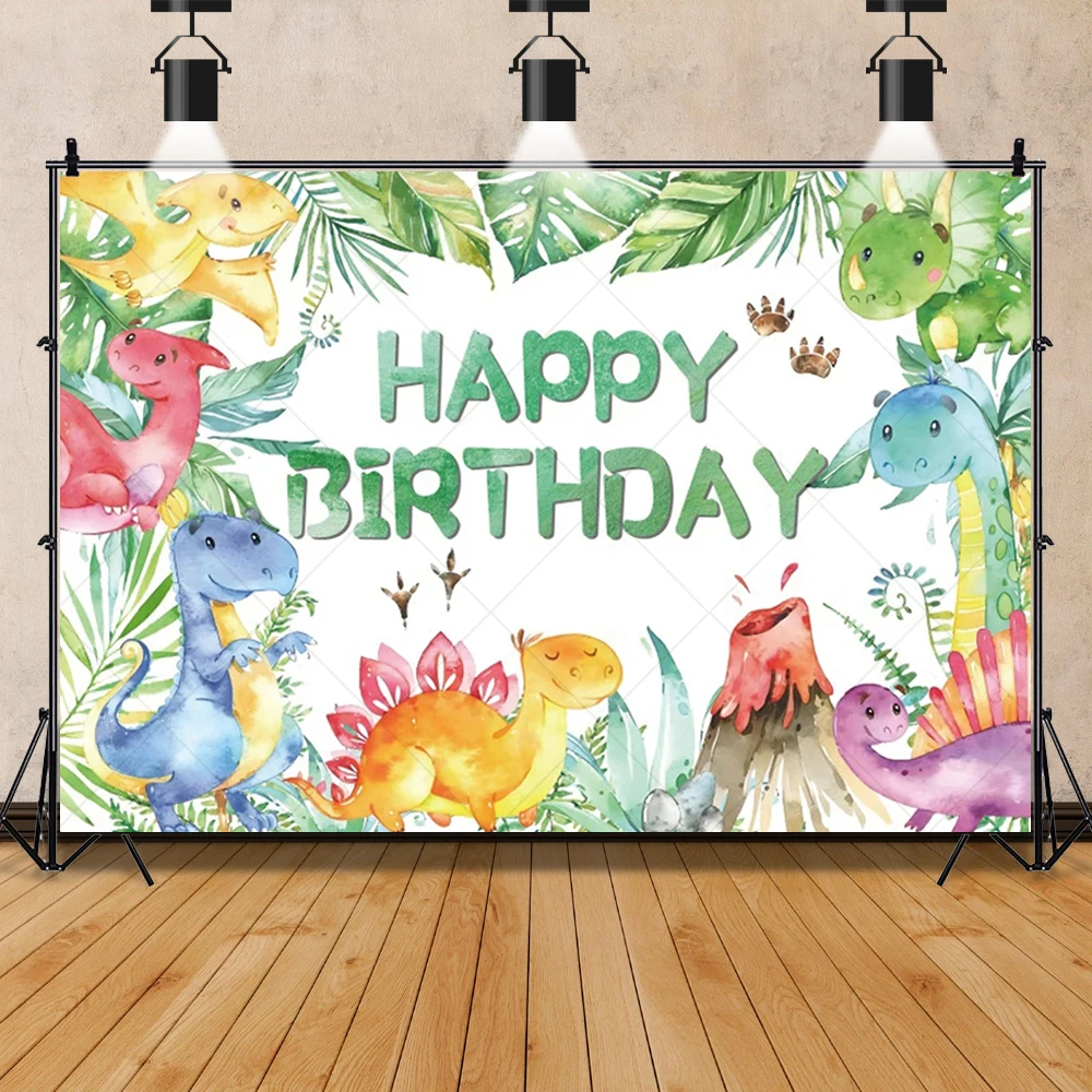 Cartoon Jurassic Park Dinosaur Cool Boy Adult Kid Gifts Birthday Party Backdrop Custom Decor Photography Studio Props Background