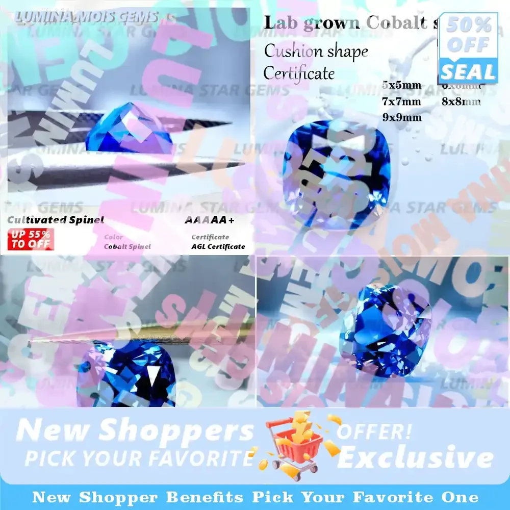 

Lab Grown Cobalt Spinel Charms Bead for Diy Jewelry Making
