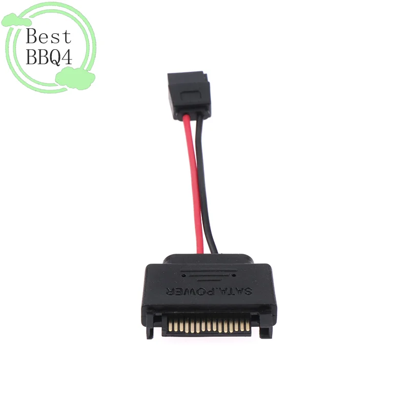

(BBQ4) 1 шт. 15-контактный SATA-кабель (штекер) - 6-контактный SATA-кабель (гнездо) Slimline, кабель питания 20AWG для ноутбука, кабель для оптического привода