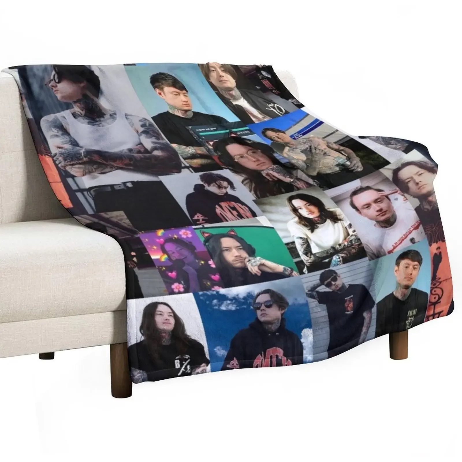 

Noah Sebastian photo COLLAGE Throw Blanket Sleeping Bag Warm Thermal christmas decoration Blankets