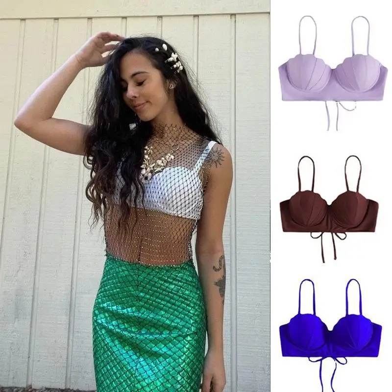 

2025 new independent station European and American lace-up bikini split swimsuit women's luxury bikini sexy swimsuit ...