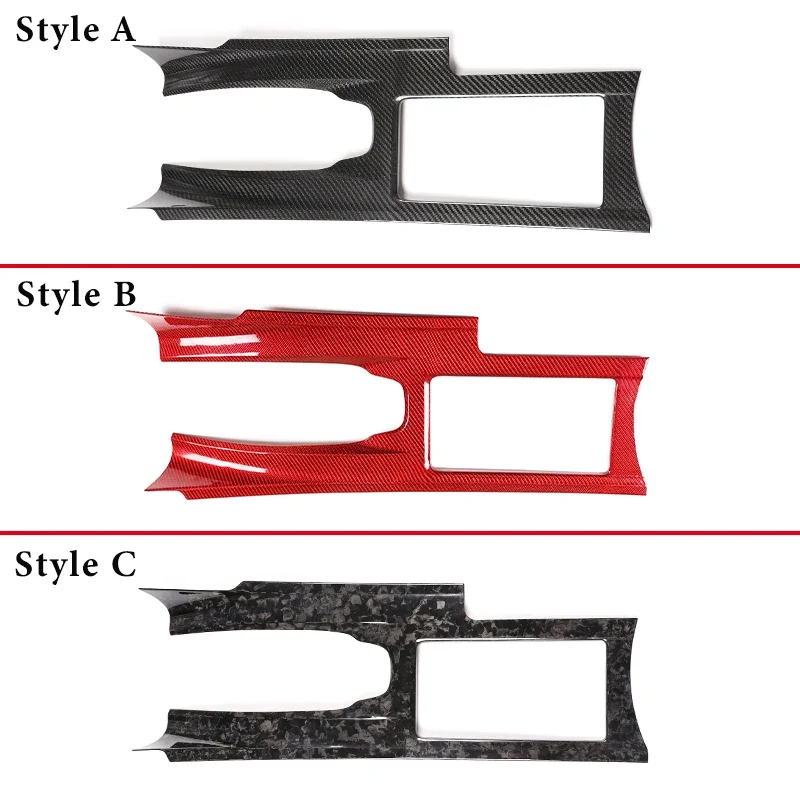 Real Carbon Fiber Car Center Console Gear Shift Panel Frame Trim Cover For Nissan GTR R35 2008-2016 LHD RHD Interior Accessories