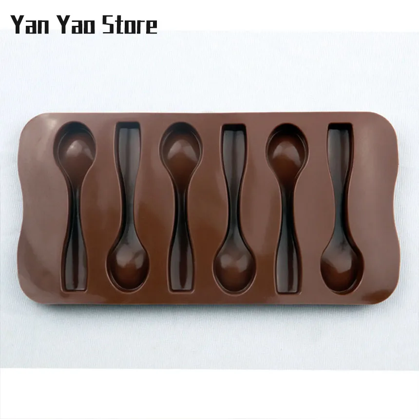قوالب شوكولاتة سيليكون ، ملاعق حساء ، قوالب جيلي ، صواني مكعبات ثلج ، قوالب حلوى #5