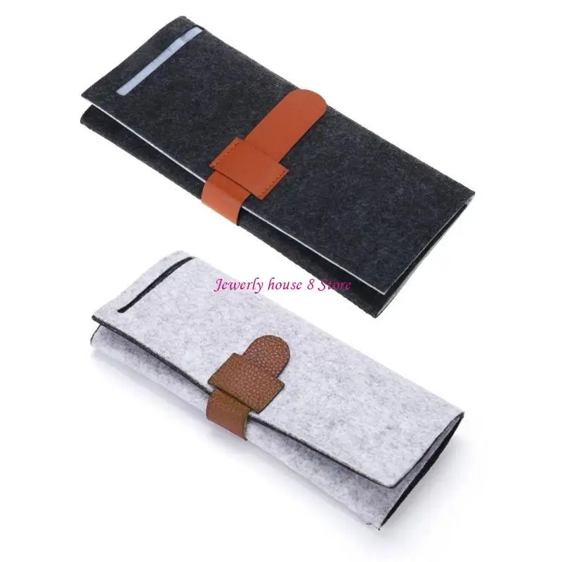 منظم لفافة المجوهرات للسفر للنساء، حاوية حقيبة تخزين قابلة للطي للقلادة والسوار والأقراط والخواتم والجيوب #5