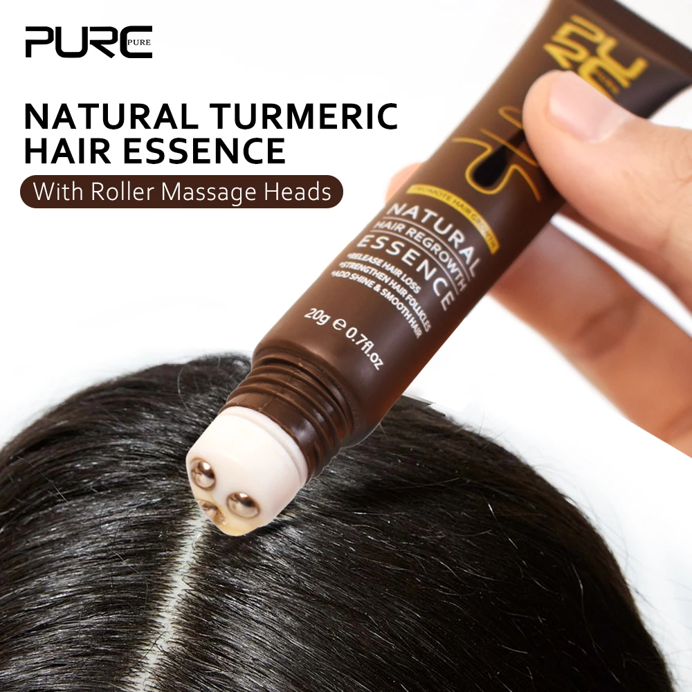 

PURC Turmeric Hair Serum for Men Women Strengthen Roots Hair Fall Refreshing Gel Hair Scalp Nourishing Treatment Hair Care