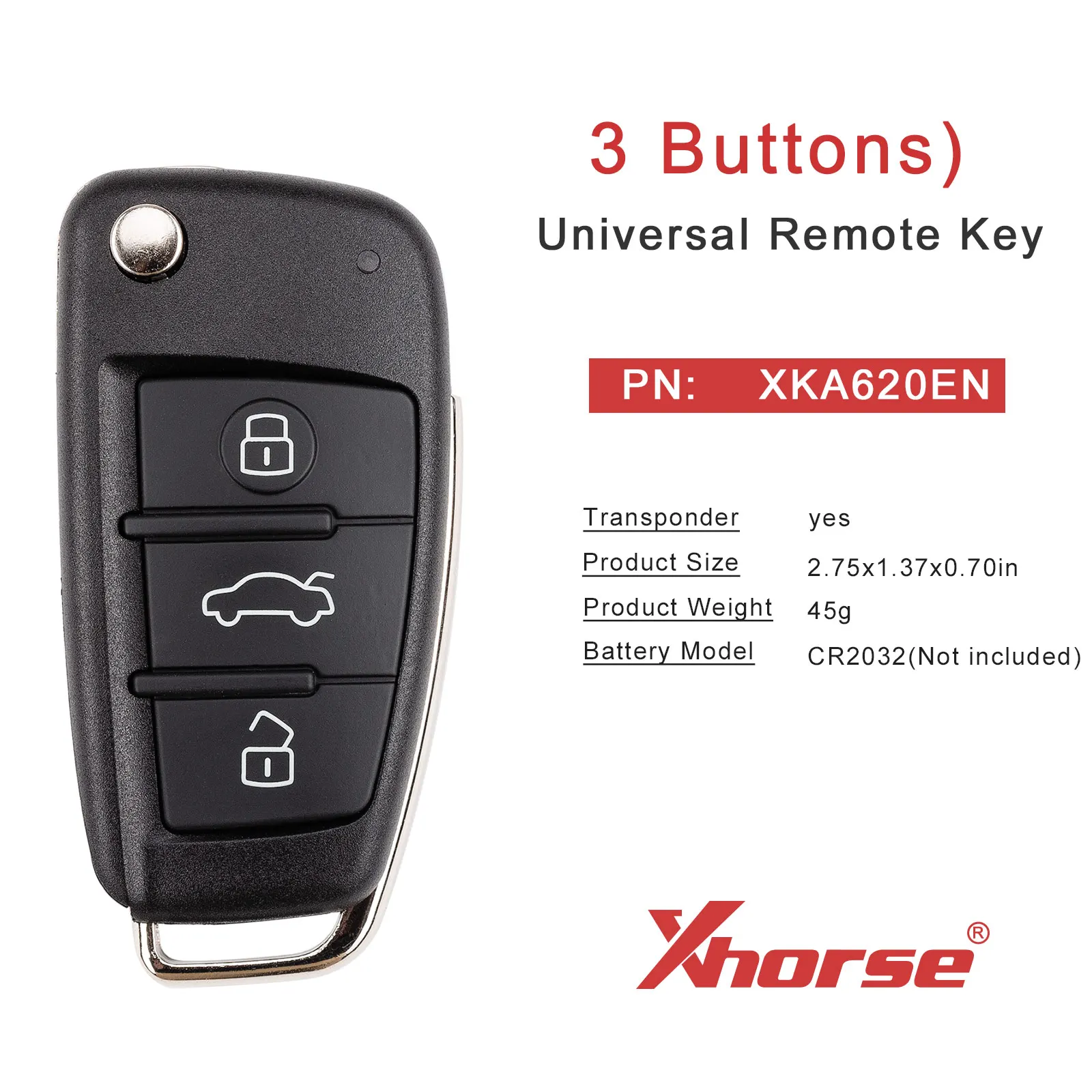 XHORSE XKA620EN XK Series for Audi A6L 2nd Generation Universal Remote Key Upgrade of XKA600EN