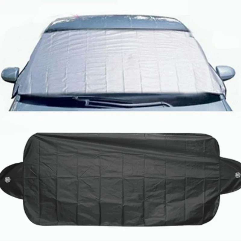 Pare-soleil de voiture pour pare-brise, pare-brise de voiture, protection contre la neige, la glace, la poussière et le gel, accessoires de normalisation par aspiration