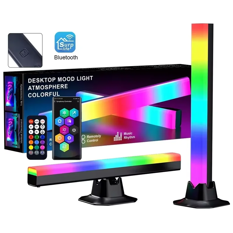

Desktop RGB Computer Monitor Light Bar Music Rhythm LED Holiday Atmosphere Decoration LIght E-sports TV Background Wall Lighting