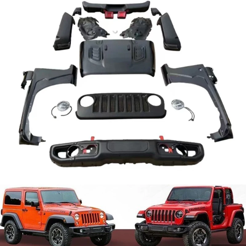 Body Kit Upgrade Facelift Kit for Jeep Wrangler JK JL