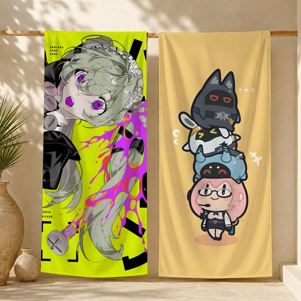 Zenless Zone Zero Towel ultra-fine fiber quick drying absorbent towel, beach swimming vacation beach towel