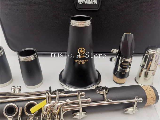 Nuevo 650 b-plano Tune instrumentos profesionales de viento de madera de alta calidad clarinete tubo negro con estuche accesorios