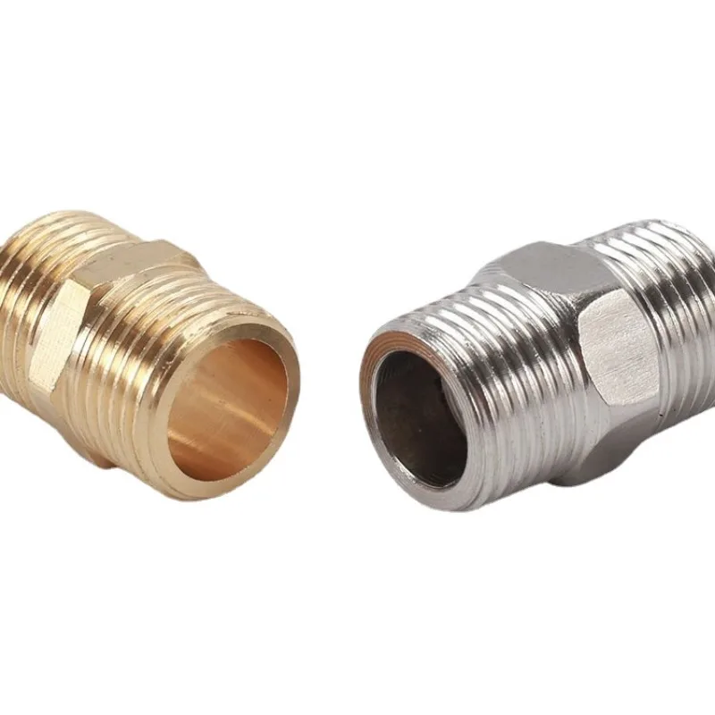 G1/2 Chrome Brass Length Extender Inlet Water Pipes Connector Shower Hose Extend Joint for Bathroom Plumbing Hardware Fittings