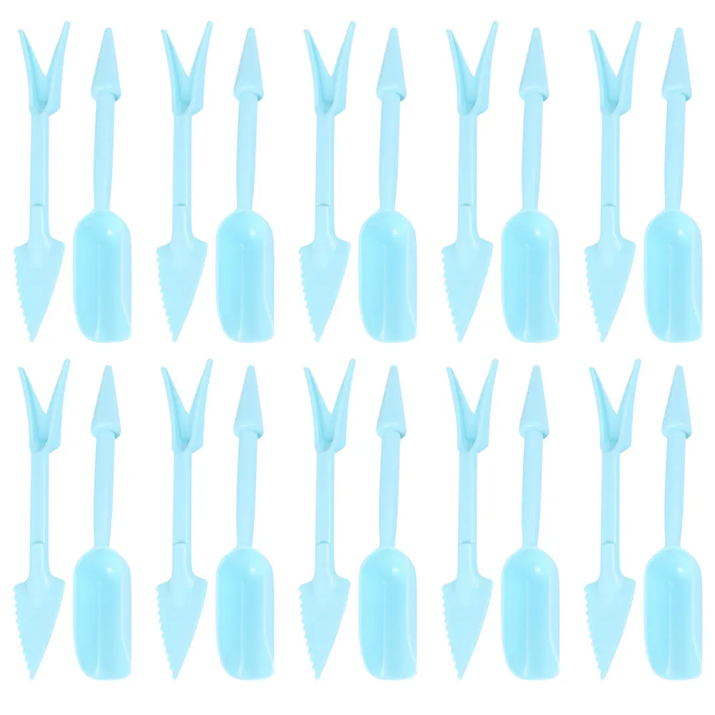 

10 set Shovel Spade Succulent Planting Garden Hand Tools Blue Digging Beginners Shovels Spades Planter Tools Gardening