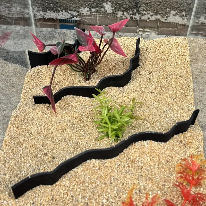 

3pcs Underground Cave Natural Aquarium Sand Stone Partitions Aquarium Scenery PVC Fish Tank Decoration Aquatic Pet Supplies