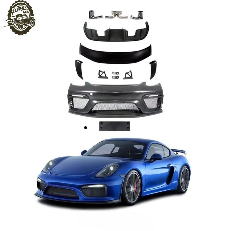 

Complete Bodykit for Porsche 718 Upgrade to GT4 Look Body Kit Front Bumper Rear Diffuser Spoiler Exhaust Car Kit