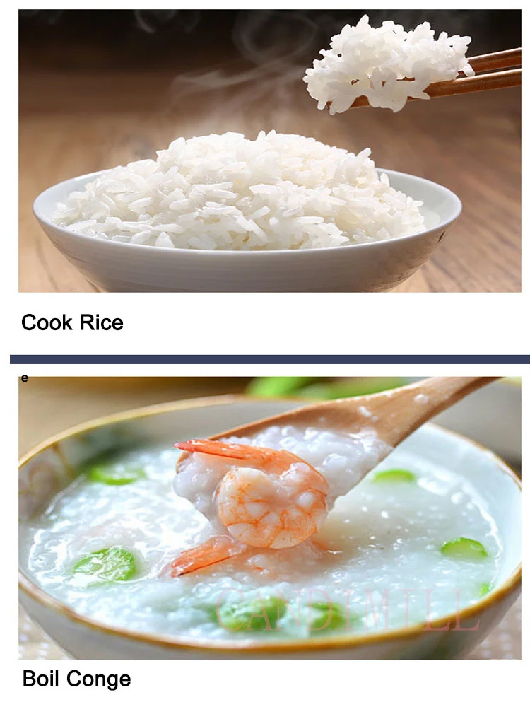 وعاء طهي الأرز الصغير من كانديميل، وعاء غير لاصق قابل للإزالة لشوربة الطبخ والأرز والطخنة ودقيق الشوفان، متوفر في خيارات 1.2 لتر/1.6 لتر