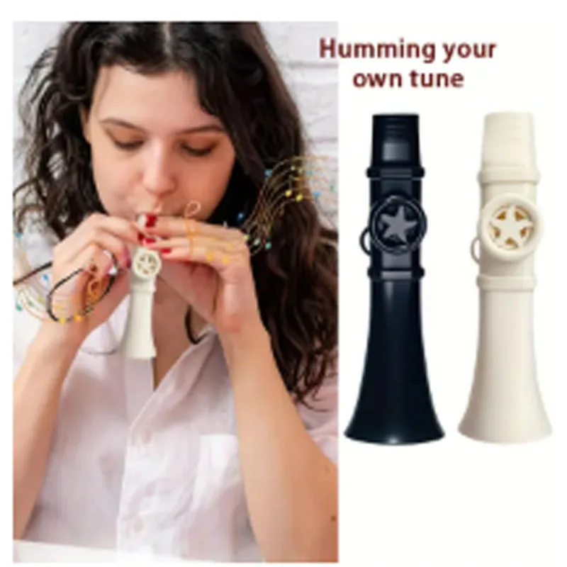 Professionelles Kazoo-Flöten-Instrument im Saxophon-Stil, tragbar, anfängerfreundlich, wiederverwendbar, einfach, leicht zu erlernen, Musikliebhaber