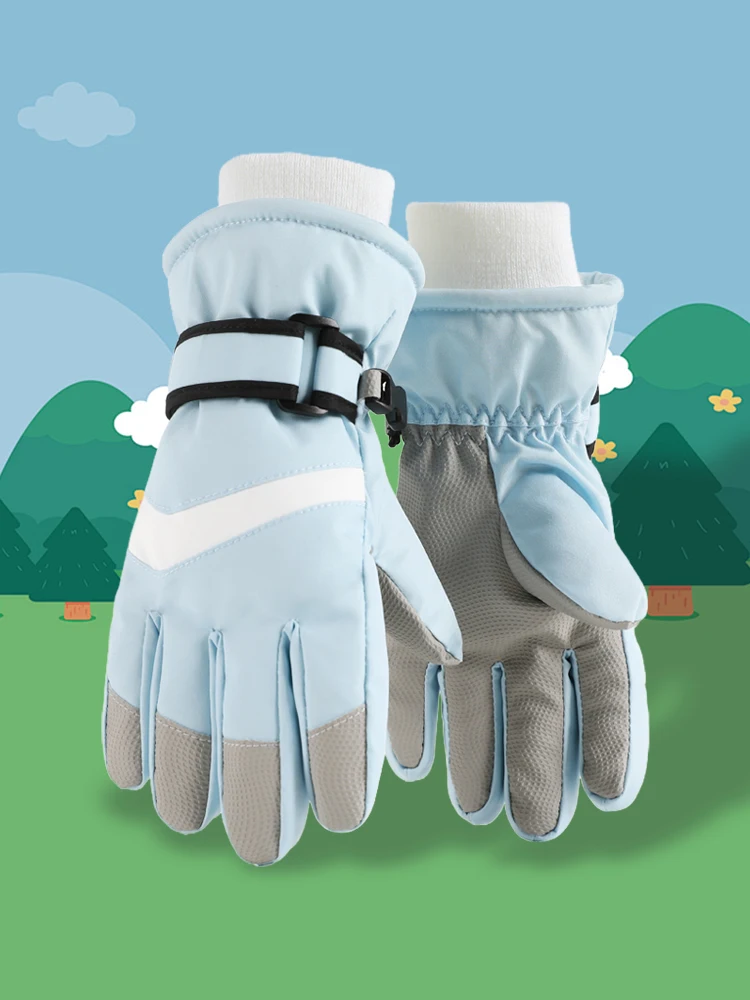 AliExpress ski gloves, winter warm skiing gloves with thick velvet and windproof touch screen, cycling gloves