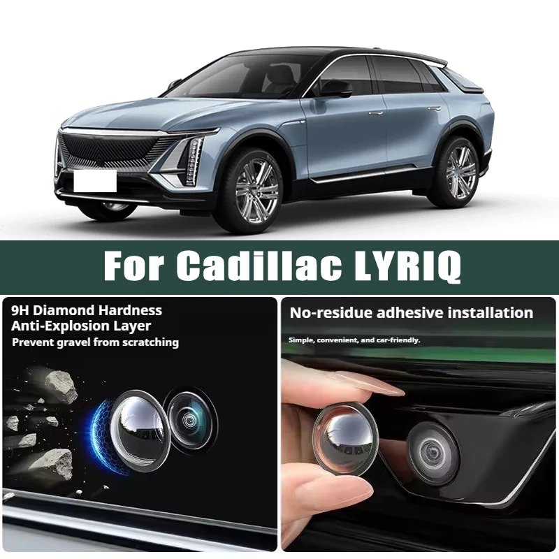 

Car Camera Lens Protector 2PCS Rear View Backup Camera Cover 360° Camera Protection Anti Scratch Waterproof For Cadillac LYRIQ