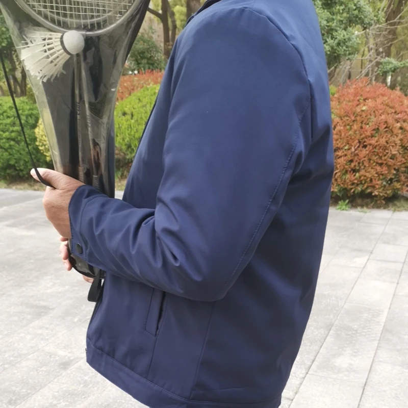 الرجال الحرارية الدافئة جواكت شتوية عادية الصوف بطانة معاطف يندبروف سترة الأعمال عادية سميكة الدافئة في الهواء الطلق المشي ملابس خارجية #3