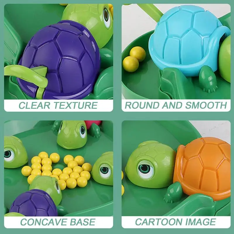 Hungry Turtle Board Games Turtle Snatching Bean Ball Table Game Kids Educational Toys Family Party Games Children Birthday Gifts