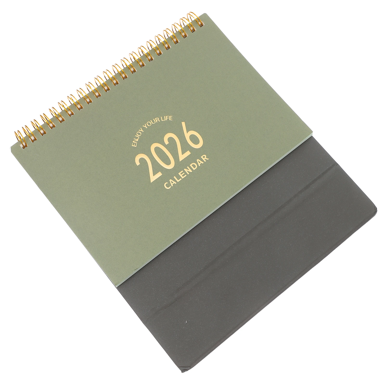 2025-2026 Desk Calendar Compact Standing Flip Thick Paper Office Home School Use Monthly Planner Busy Schedules Wall Hanging