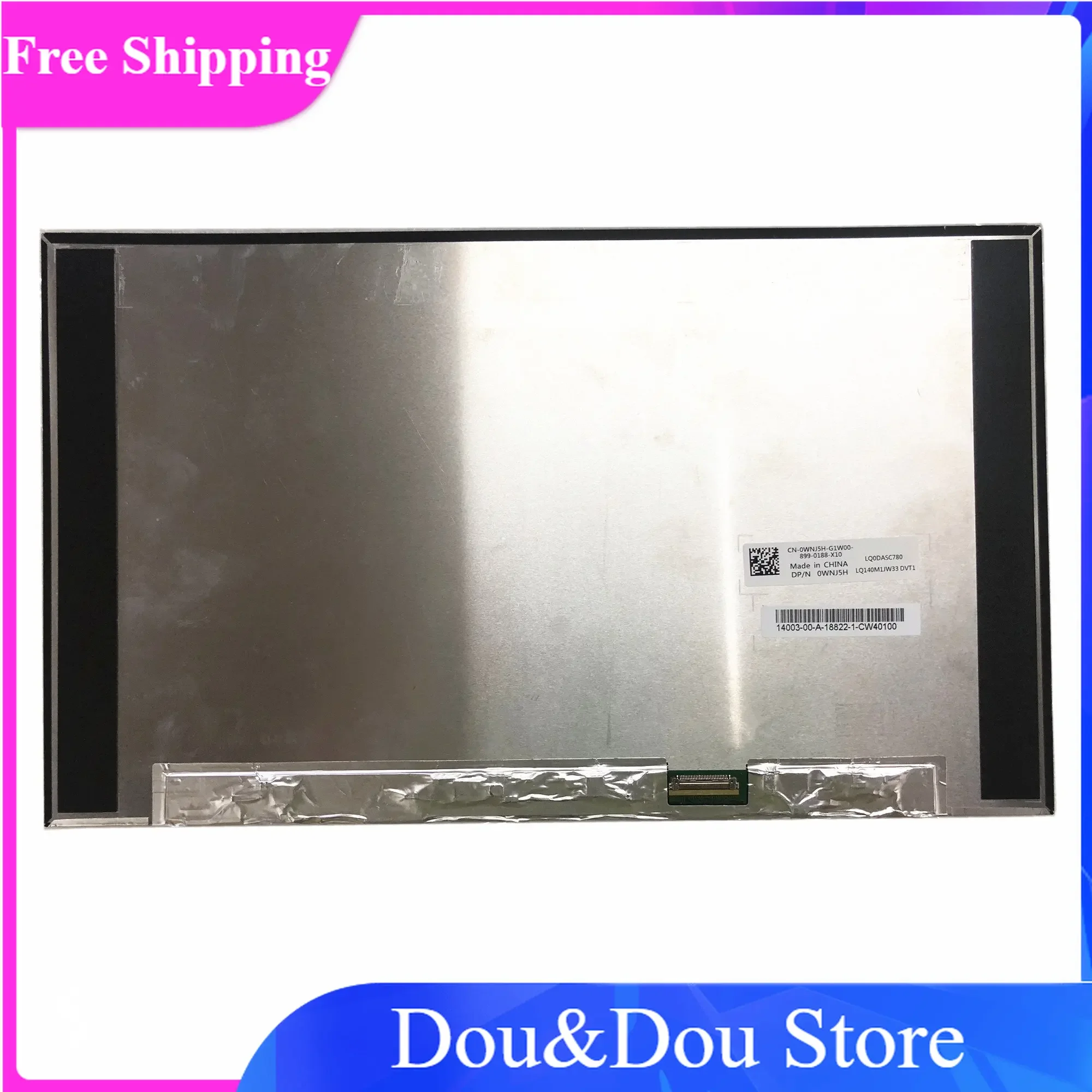 

LQ140M1JW33 DVT1 LQ0DASC780 14" DP/N 0WNJ5H Laptop Display Panel LCD Screen