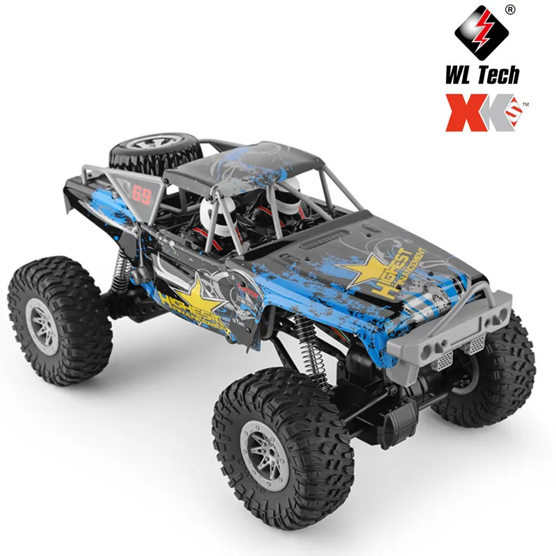 Weili 104310 1:10 electric four-wheel drive double bridge climbing car, suspended double straight bridge off-road toy car model