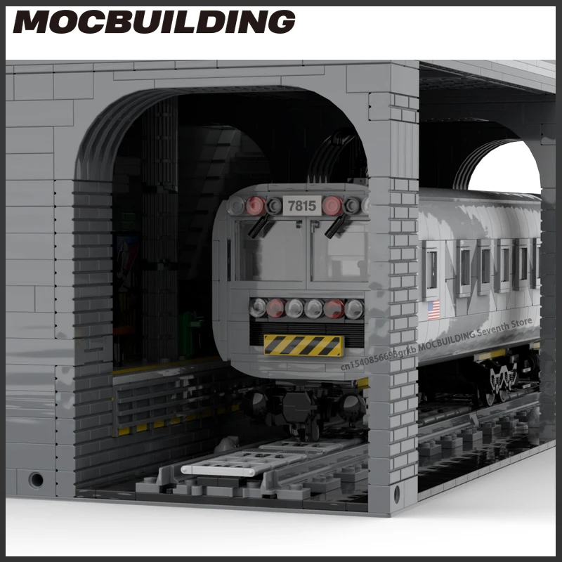 MOC Building Blocks City Street View Architecture Underground Metro Station 2 And Subway 3 Assembly Technology Bricks Toys Gifts