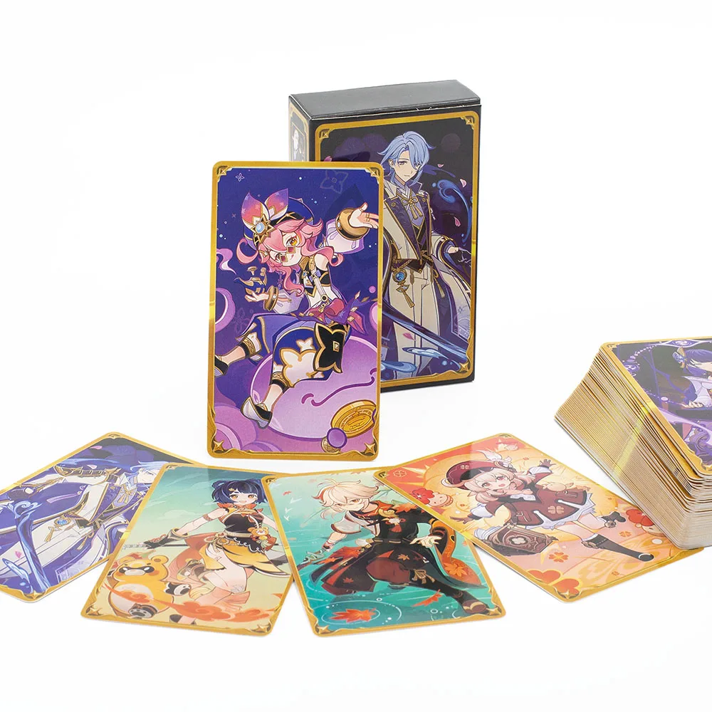 Anime Game Genius Invokation TCG 65Pcs/Set Hot 9.5*5.5cm Collectible Card Collection for Desktop Gaming