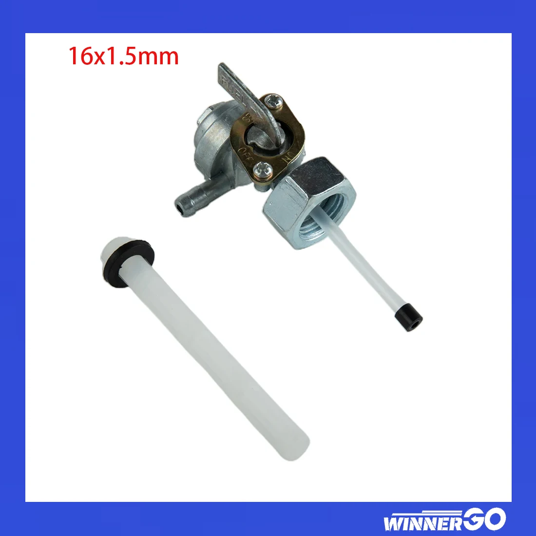 

ON/OFF Universal Motorcycle Fuel Shut Off Valve Tap Replacement For HONDA Generator Gas Engine Tank Switch Hose Tap 16x1.5mm