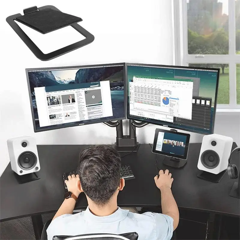 

Desktop Speaker Stands Solid Minimalist Bookshelf Speaker Stand Monitor Speaker Stands Sturdy Bookshelf Speaker Stands For
