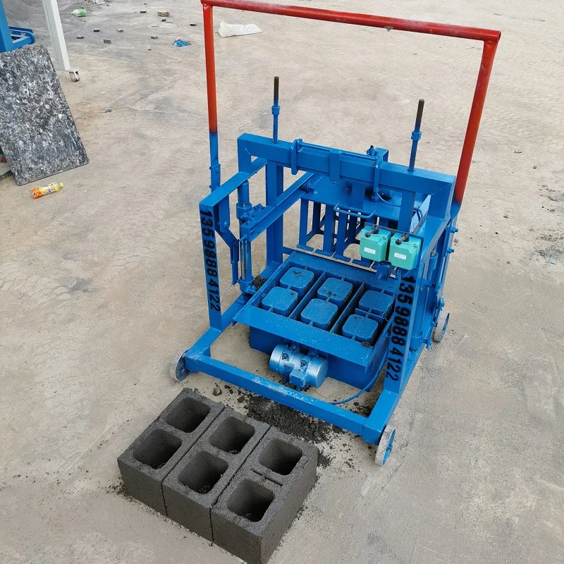 Semi-automatic Lifting Concrete Hollow Brick Maker Machine Solid Cement Ecological Paving Brick Block Making Moulding Machinery