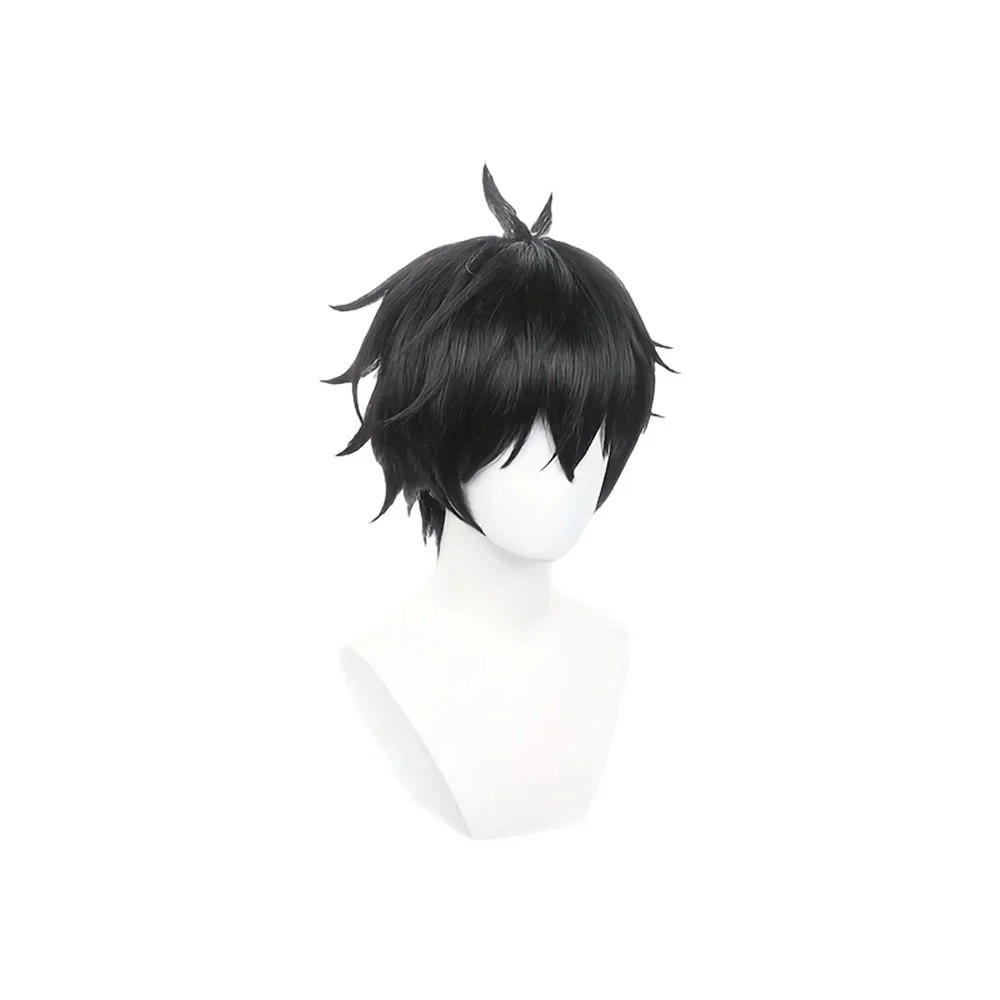 Dan Heng Wig Anime Honkai Star Rail Cosplay Wig Halloween Holiday Party Men Black Short Hair Wigs