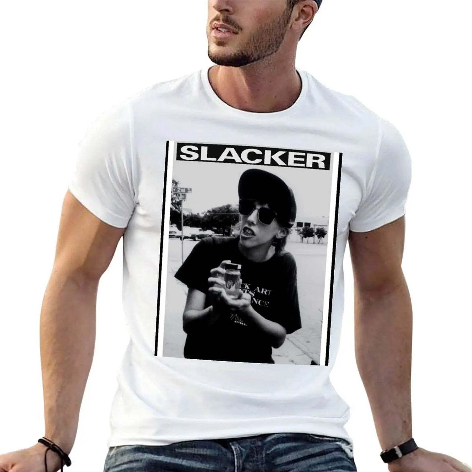 Slacker movie T-Shirt t shirt man cotton t shirt custom print mens graphic t shirts T-shirt
