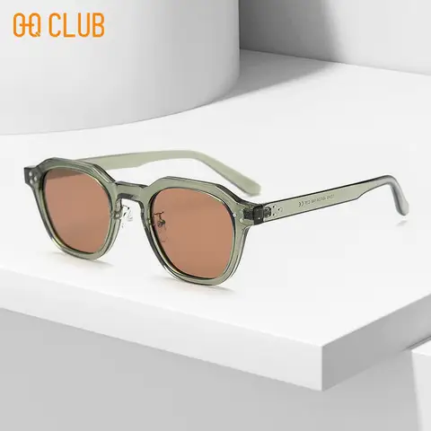 O-Q CLUB Korean Style Sunglass Men Sunglasses Retro Trends Glasses Women Uv400 Popular Eyepieces in Sonzya Lunette Eyewear Man