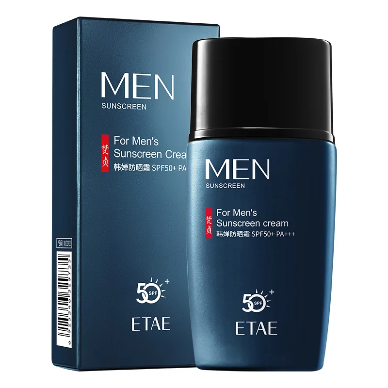 SPF50+ Men's Sunscreen for Face Body Sun Block Refreshing Moisturizing Solar Blocker Protector Men Facial Sunscreen