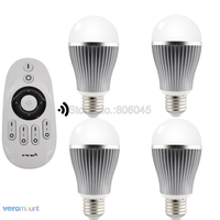 AC85-265V MiBoxer E27 9W Color Temperature Adjustable Dual White(CW/WW) CCT LED Bulb FUT019 2.4G Wireless Remote WiFi Control