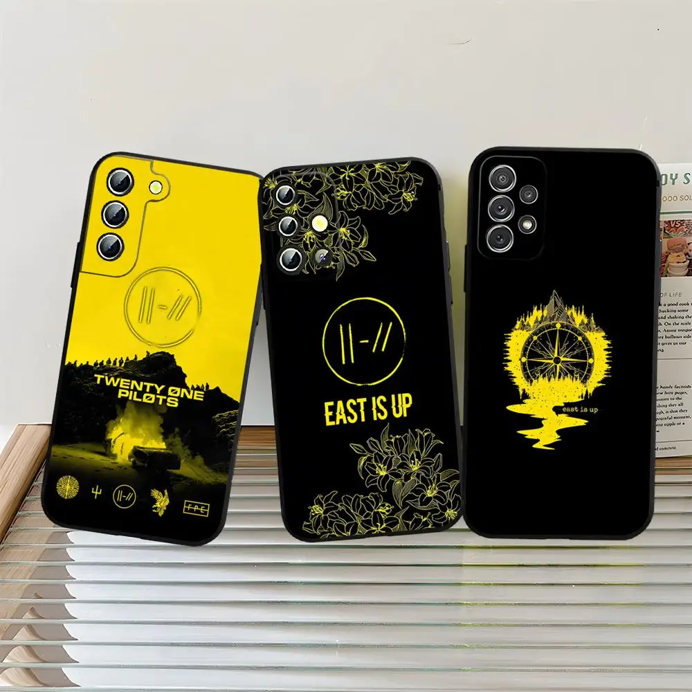 T-Twenty One Pilots Phone Case Back Cover For Samsung S24 Ultra S22 S23 S20 Fe S21 Plus Galaxy A54 A34 A24 A53 M54 Note 20