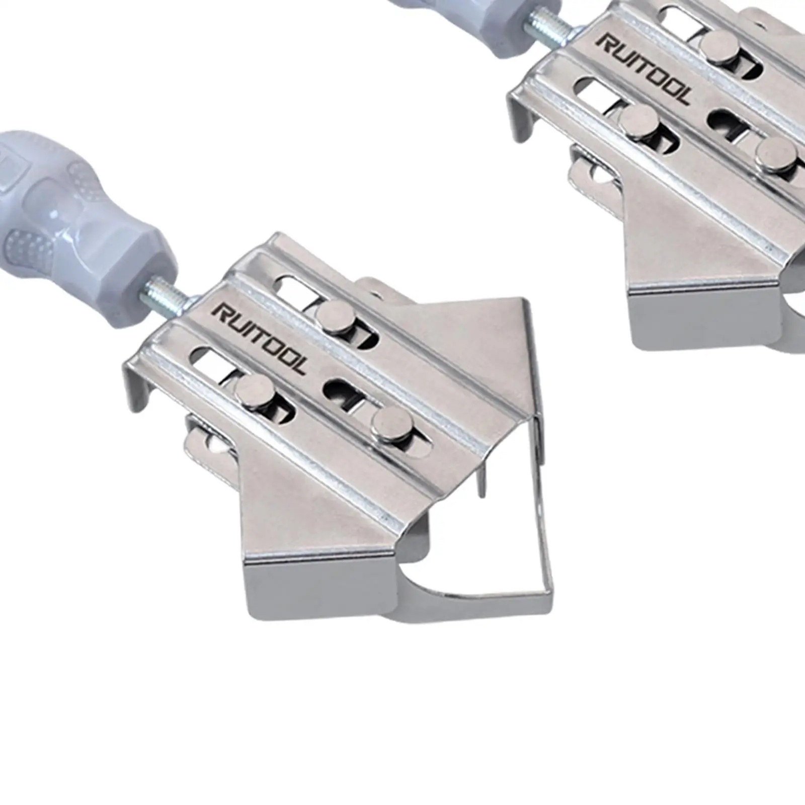 2 Pieces Woodworking 90 Right Angle Clamps Adjustable Frame Clamps Stainless Steel for Cabinet Making Rust Resistance