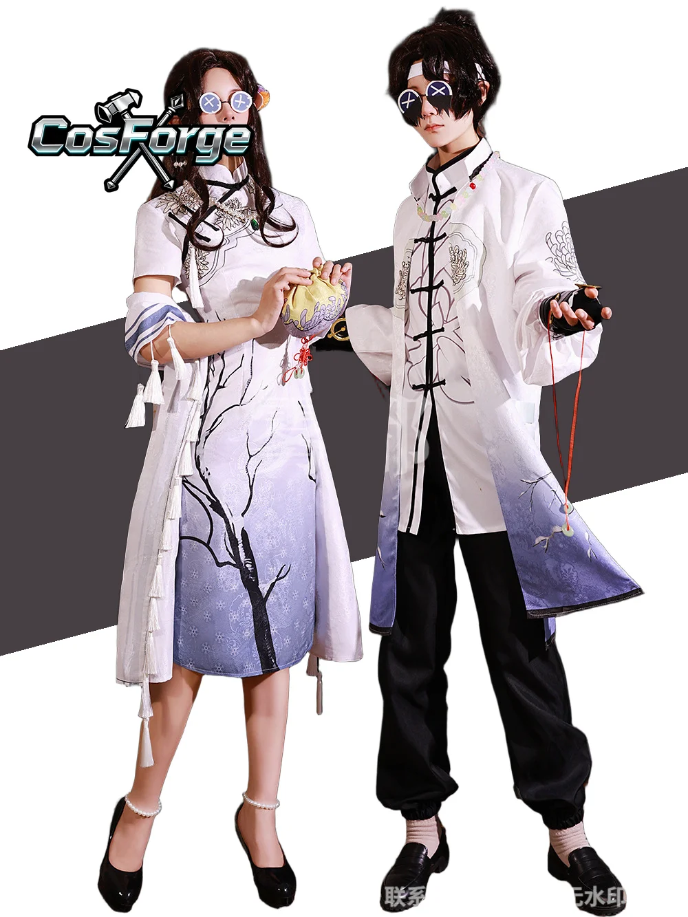 

Game Identity V Pat Emil Cosplay Costume Chinese Style Suit Halloween Carnival Uniforms Anime Clothing Custom Made