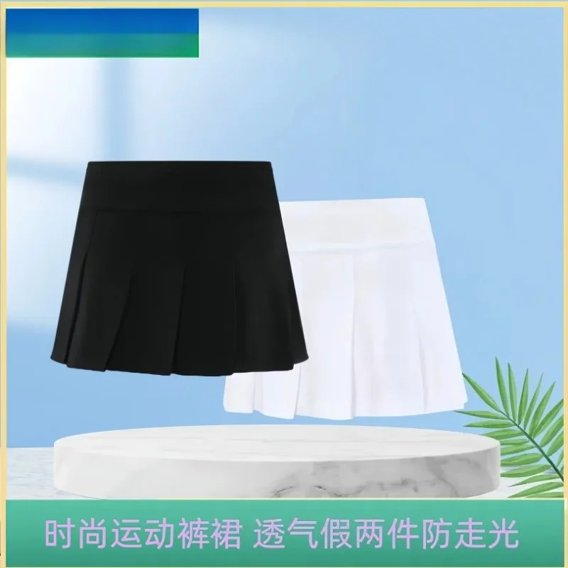 2025 New YY Badminton Skirt Tennis Skirt 220100BCR Anti-exposure Breathable Quick-drying Slim Style Fitness Sports Skirt
